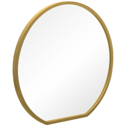 MirrorOutlet The Circulus Gold Flat Bottom Circular Outdoor Garden Wall Mirror 84 x 80cm - Size: 80 x 84 x 3cm - Wilko - thumbnail 4
