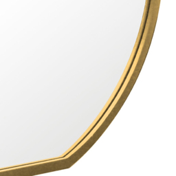 MirrorOutlet The Circulus Gold Flat Bottom Circular Outdoor Garden Wall Mirror 84 x 80cm - Size: 80 x 84 x 3cm - Wilko - thumbnail 7