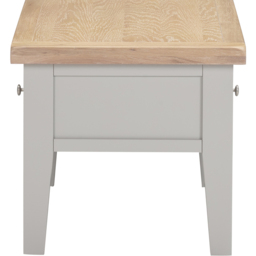 Seconique Windsor 2 Drawer Pebble Grey and Oak Coffee Table - Size: 50 x 90 x 55cm - Pebble Grey/Oak - Wilko - thumbnail 6