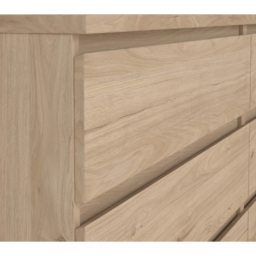 Florence 6 Drawer Jackson Hickory Oak Wide Chest of Drawers - Wood - Furniture to Go - Wilko - thumbnail 6