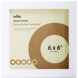Wilko White Box Photo Frame 6 x 6 Inch - thumbnail 1