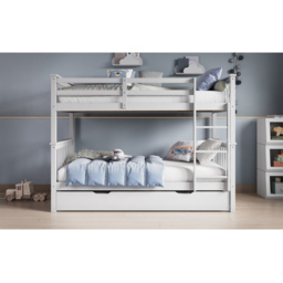 Flair Wooden White Zoom Bunk Bed with Trundle - Size: Single - Wilko - thumbnail 7