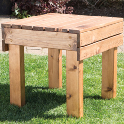 Charles Taylor New Style Drinks Table - Size: 51 x 51 x 51cm - Brown - Wilko - thumbnail 1