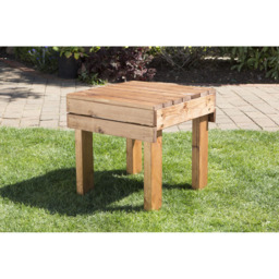 Charles Taylor New Style Drinks Table - Size: 51 x 51 x 51cm - Brown - Wilko - thumbnail 3