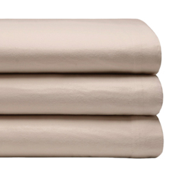 Serene Double Cream Brushed Cotton Flat Bed Sheet - Wilko - thumbnail 4