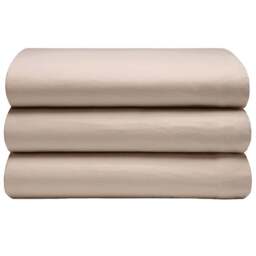 Serene Double Cream Brushed Cotton Flat Bed Sheet - Wilko - thumbnail 1