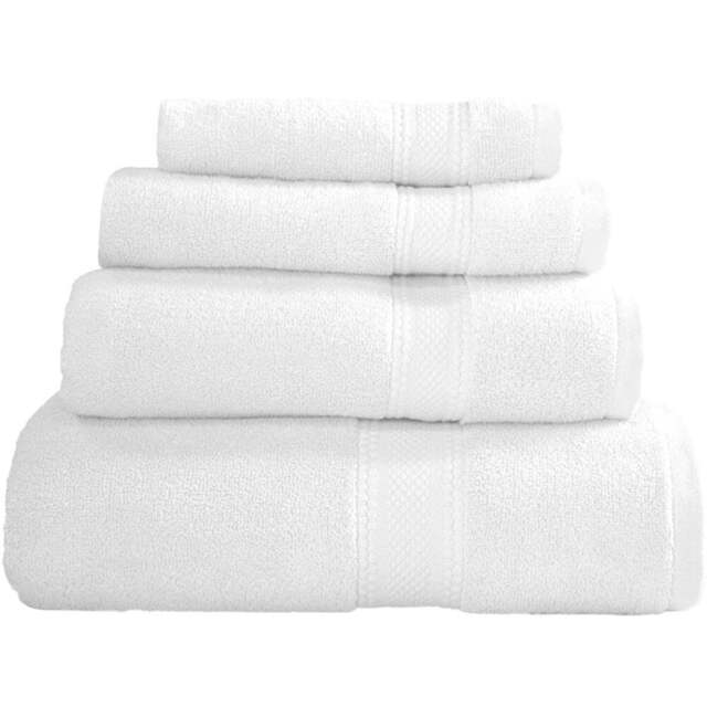Divante Soft Cotton White Bath Towel - Wilko - image 1