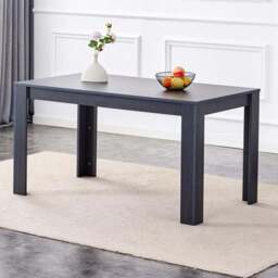 Kosy Koala 4 Seater Dark Grey Wooden Dining Table - Brown - Wilko