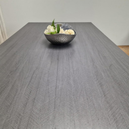 Kosy Koala 4 Seater Dark Grey Wooden Dining Table - Brown - Wilko - thumbnail 3