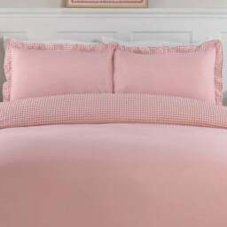 Josette Frill Duvet Set PInk Superking - Size: Super King - Wilko - thumbnail 7