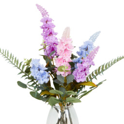 Spring Delphinium Vase Arrangement 53cm - Multicolour - Wilko - thumbnail 3