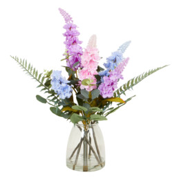 Spring Delphinium Vase Arrangement 53cm - Multicolour - Wilko
