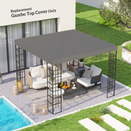 Outsunny 3 x 3m Grey Gazebo Canopy Replacement Cover - Wilko - thumbnail 4
