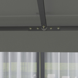Outsunny 3 x 3m Grey Gazebo Canopy Replacement Cover - Wilko - thumbnail 3