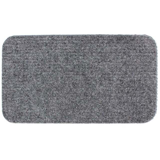 JVL Delta Grey Indoor Door Mat 40 x 70cm - JVL Homewares - Wilko - image 1