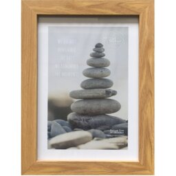The Port Gallery Wood Effect Brown Somerset Photo Frame 6 x 4 inch - Size: A6 - The Port. Co Gallery - Wilko
