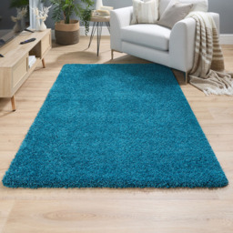My Rug Teal Rug 80 x 120cm - Size: 80 x 120 x 2cm - Blue - Wilko - thumbnail 3