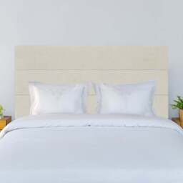 Bedmaster Single Cream Naples Velvet Milan Lined Headboard - Wilko - thumbnail 1