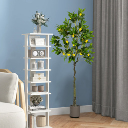 Costway Lemon Fruits Tree Artificial Plant In Pot 5.2ft - Size: 167 x 21 x 20cm - Green - Wilko - thumbnail 3