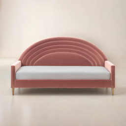 Flair Noa Pink Velvet Rainbow Day Bed - Size: Single - Wilko - thumbnail 4