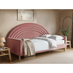 Flair Noa Pink Velvet Rainbow Day Bed - Size: Single - Wilko - thumbnail 6