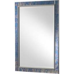 Yearn Gold Brass Anique Mottled Bevelled Mirror 105 x 75cm - Silver - Wilko - thumbnail 1