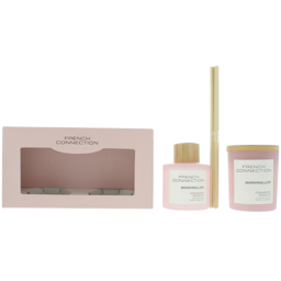 French Connection Marshmallow Strawberry and Processo Diffuser and Scented Candle 2 Piece Gift Set - Size: 11.6 x 8 x 20.9cm - n/a - Wilko