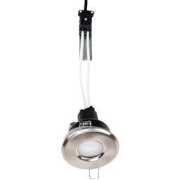 ValueLights Brushed Chrome Cool White LED Ceiling Downlight 4 Pack - Silver - Wilko - thumbnail 1