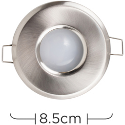 ValueLights Brushed Chrome Cool White LED Ceiling Downlight 4 Pack - Silver - Wilko - thumbnail 6