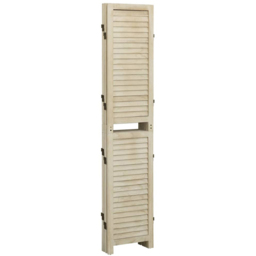 vidaXL Solid Paulownia Wood 5 Panel Room Divider 175 x 165cm - Size: 5 Panels - Brown - Wilko - thumbnail 5