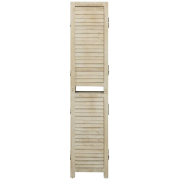 vidaXL Solid Paulownia Wood 5 Panel Room Divider 175 x 165cm - Size: 5 Panels - Brown - Wilko - thumbnail 4