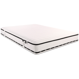 Jay-Be Flex Double Ultra-Firm e-Fibre Sprung Orthopaedic Mattress - White & Black - Wilko - thumbnail 1