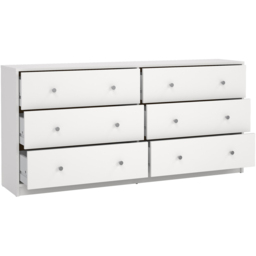 Furniture To Go May 6 Drawer White Chest of Drawers - Wilko - thumbnail 5