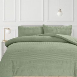 Velosso Super King Size Sage Paloma Duvet Set - Wilko