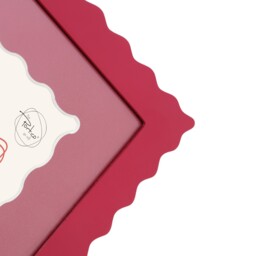 Carmine Scalloped Photo Frame Pink 8 x 6in - The Port. Co Gallery - Wilko - thumbnail 6