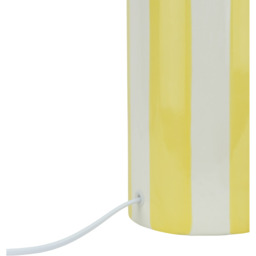 Bridie Stripe Table Lamp Yellow - Wilko - thumbnail 3