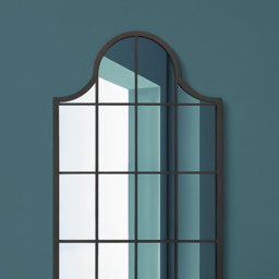 The Arcus Black Arched Wall Mirror 104 x 62cm - MirrorOutlet - Wilko - thumbnail 4