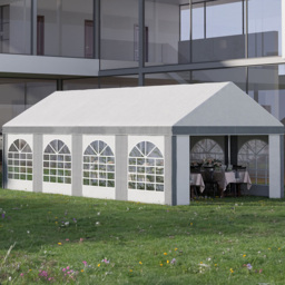 Outsunny 8x4m Galvanised Party Tent Grey - Size: 68.5 x 80 x 517cm - Wilko - thumbnail 1
