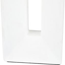 Pacific Lifestyle Block White Ceramic Tall Table Lamp - Wilko - thumbnail 4