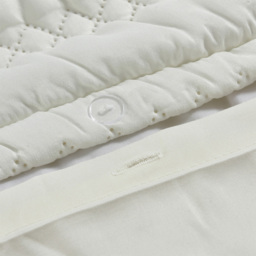 Velosso Double White Saville Duvet Set - Wilko - thumbnail 4