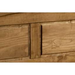 Birlea Corona King Size Natural Wax Low End Bed Frame - Brown - Wilko - thumbnail 6