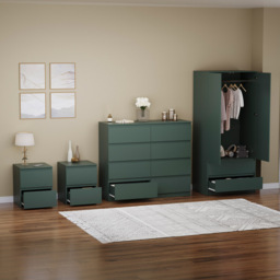 VIDA DESIGNS Denver Jasper Green 4 Piece Bedroom Furniture Set - Wilko - thumbnail 6