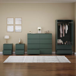 VIDA DESIGNS Denver Jasper Green 4 Piece Bedroom Furniture Set - Wilko - thumbnail 5
