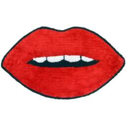 Mooky Mats Red Lips Shaped Bath Mat 50 x 90cm - Wilko