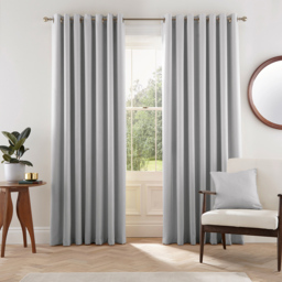 Helena Springfield Eden Lined Silver Curtains 168 x 183cm - Size: W 168 x D 183cm - Wilko - thumbnail 5