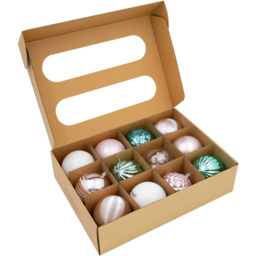 The Christmas Workshop Multicoloured Shatterproof Bauble 12 Pack - Wilko - thumbnail 5