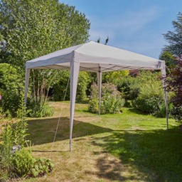 Home Source 3 x 3m Grey Easy Up Garden Outdoor Gazebo - Size: 260 x 295 x 295cm - Wilko - thumbnail 7