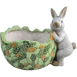 Green Rabbit Planter - Green - Ornate Collection - Wilko