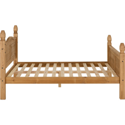 Seconique Corona Double Distressed Waxed Pine High End Bed - Brown - Wilko - thumbnail 4