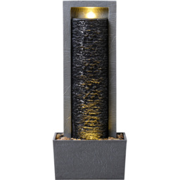 Teamson Home Dark Gray Framed Column Water Outdoor Fountain 32 inch - Size: 82.04 x 21.59 x 33.78cm - Grey - Wilko - thumbnail 1